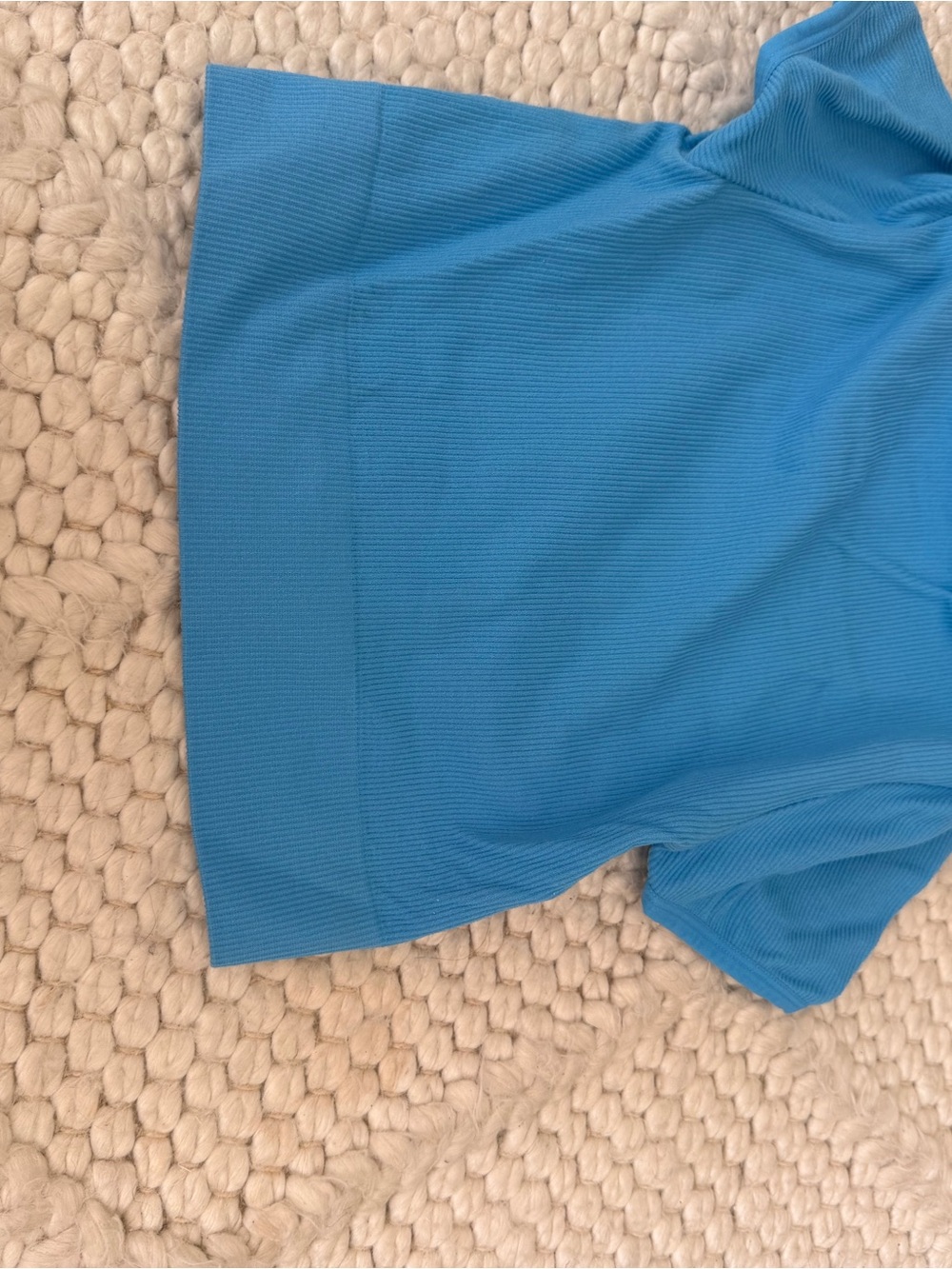 wild fable Blue Ribbed Crop Top
